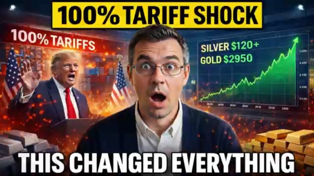 Trump’s 100% Tariff Threat! Why Silver & Gold are Exploding Today 