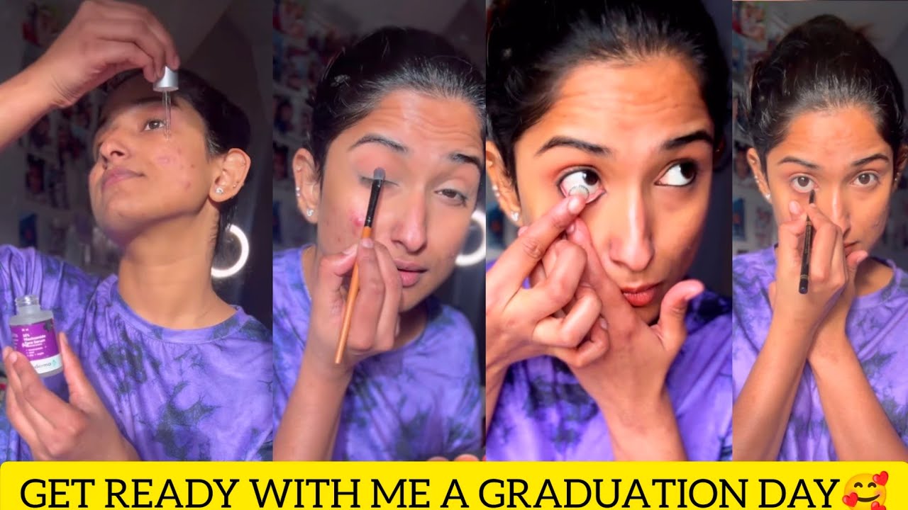 get ready with my graduation day// winter make-up tricks // ഒരുങ്ങാനും ...