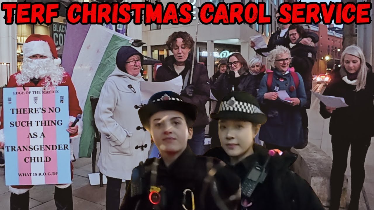 Satire, Santa Claws & Police at The TERF Christmas Carol Service
