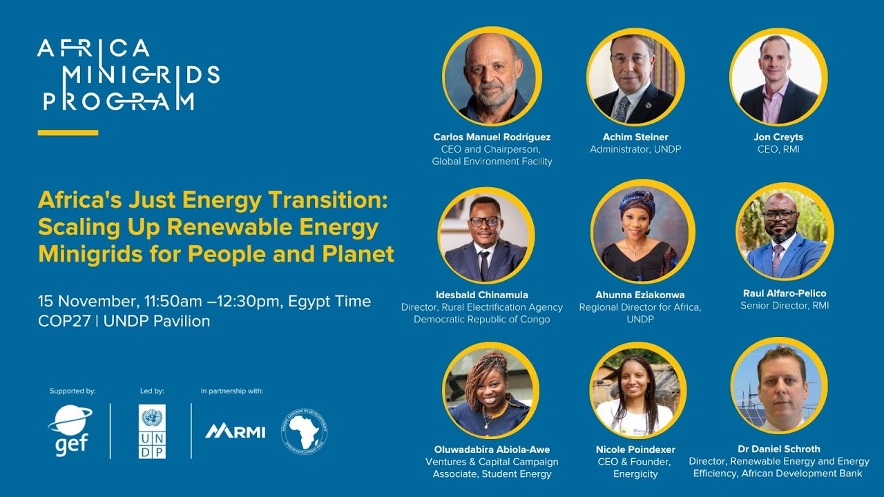 COP27: Africa's Just Energy Transition  Scaling up Renewable Minigrids for People and Planet