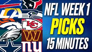 NFL WEEK 1 PICKS 2026 in 15 MINUTES For Every Game