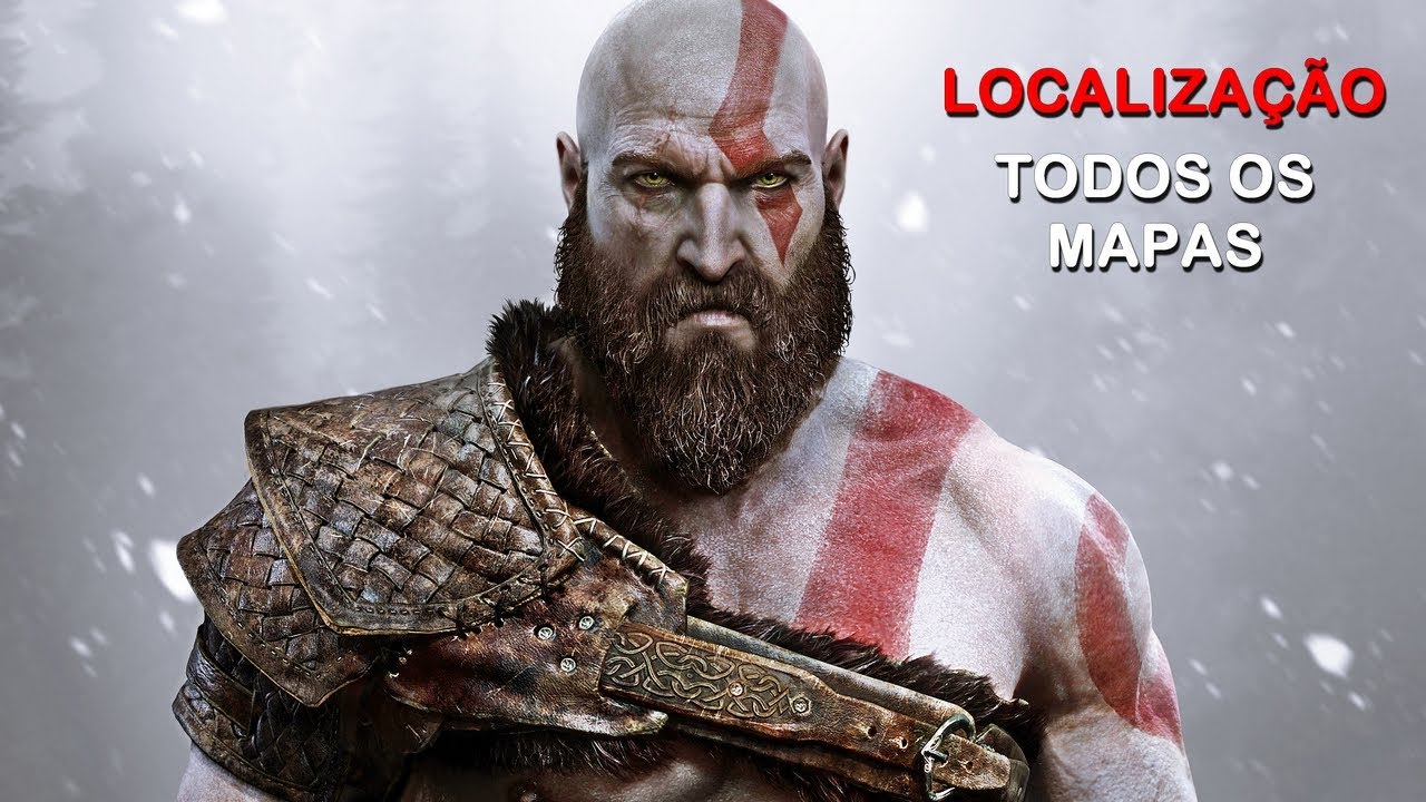 God of War - MORTO E INCHADO  Localizaçao - Todos os Mapas do Tesouro 