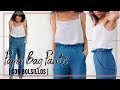 Diy pantaln   paper bag pants con bolsillos