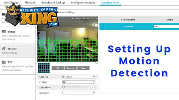 Setting up Motion Detection with Sibell Equipment