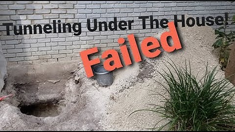 Part 1: Attempted Tunneling Under Slab to Repair Broken Drain Line