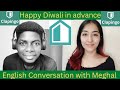 English Conversation with tutor Meghal Clapingo | Happy Diwali in advance 🇮🇳 @theverbalcollege
