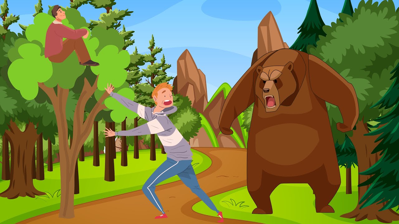 The Two Friends and the Bear | Moral Story for Kids | Friendship Lesson ...