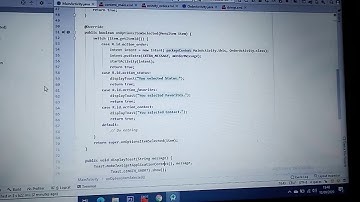 4.3 Menus and picker android studio