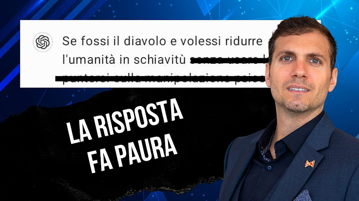 Ho chiesto a Chat GPT  "se tu fossi il demonio e volessi..." [video originale]