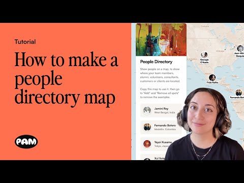How to create a people directory map