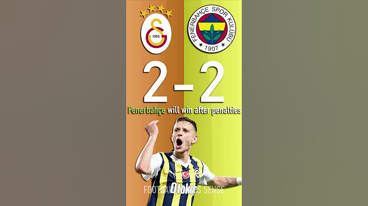 Galatasaray vs Fenerbahçe SK : Turkish Super Cup Score Predictor - hit pause or screenshot