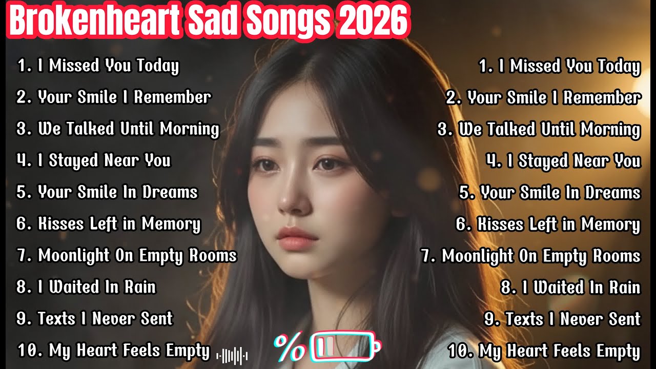 Top English Sad Songs 2026 💔 | Beautiful Emotional Love Songs for Broken Hearts & Crying Nights