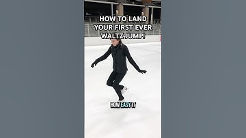 How to Land Your First Waltz Jump (Figure Skating Beginner Tutorial)⛸️🔥#figureskating #shortsvideo