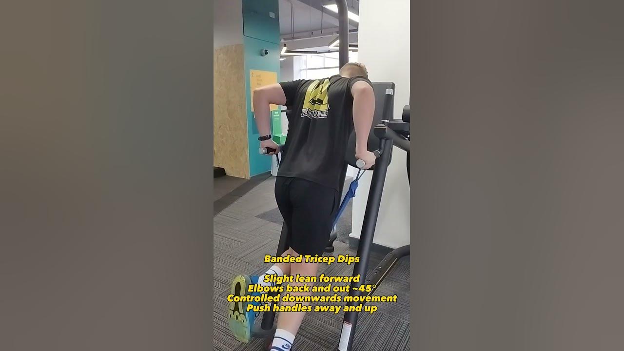 Banded tricep dips youtube