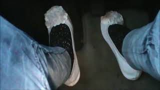 White Ballet Flats Tapping To Music