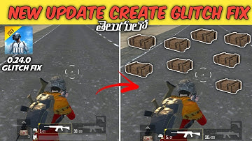 how to solve Pubg lite 0.24.0 Update Loot crate problem telugu | pubg lite Loot Crate Glitch