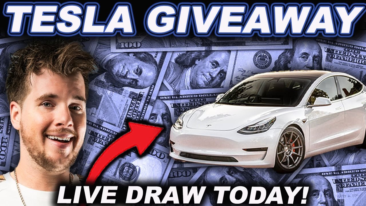 TESLA GIVEAWAY! (Live Draw TODAY + Top Crypto Picks)