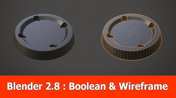 Blender 2.8 Boolean & Wireframe Overlay