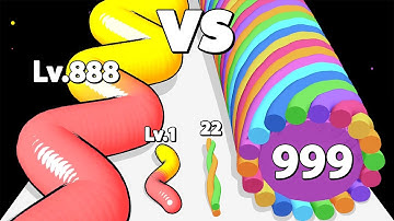 GUMMY WORM GO! /vs TWISTY RUNNER ∞ Epic Race Gameplay Android iOS • Satisfying ASMR Mobile Games