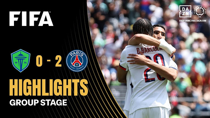 Seattle Sounders FC vs Paris Saint-Germain Highlights | FIFA Club World Cup 2025