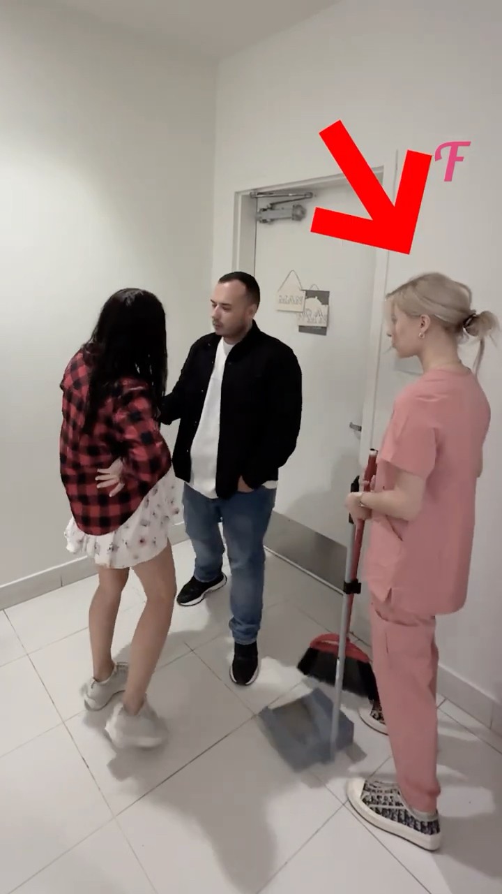 A Rude Man Blocked Her, but the Janitor’s Move Shocked Everyone #shorts