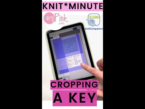 Knit*Minute - knitCompanion, Crop a Key