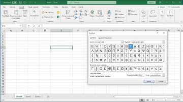 How to Insert Symbols and Special Characters in to a Cell in Excel - Office 365