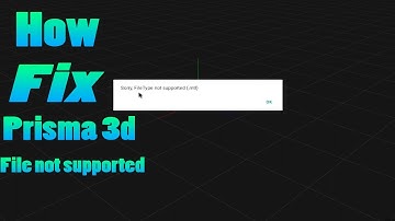 How To Fix Prisma 3D Error Sorry File Type Not Supported || Prisma 3D Error Fix