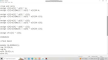 4Bit Adder Subtractor verilog code
