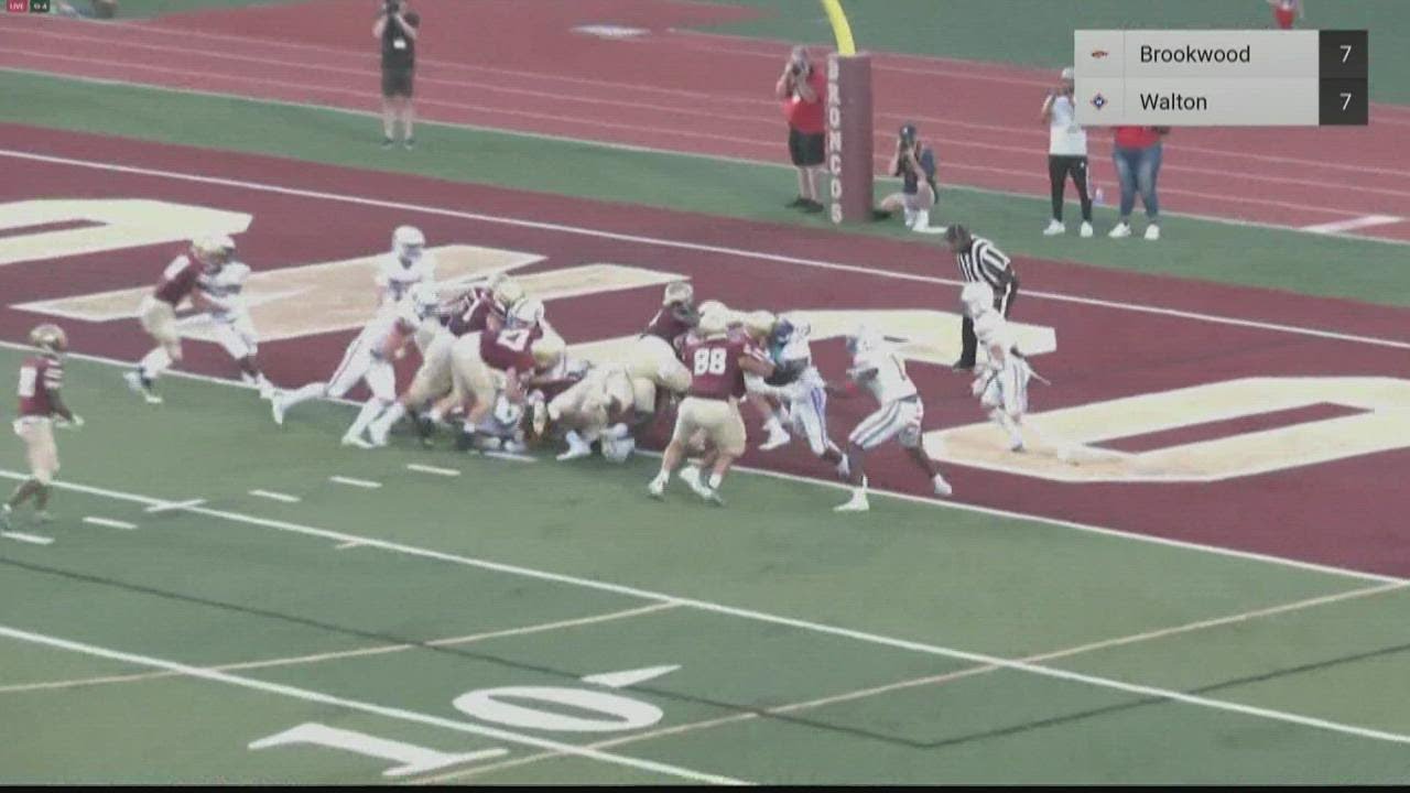 Walton at Brookwood Week 2 high school football YouTube