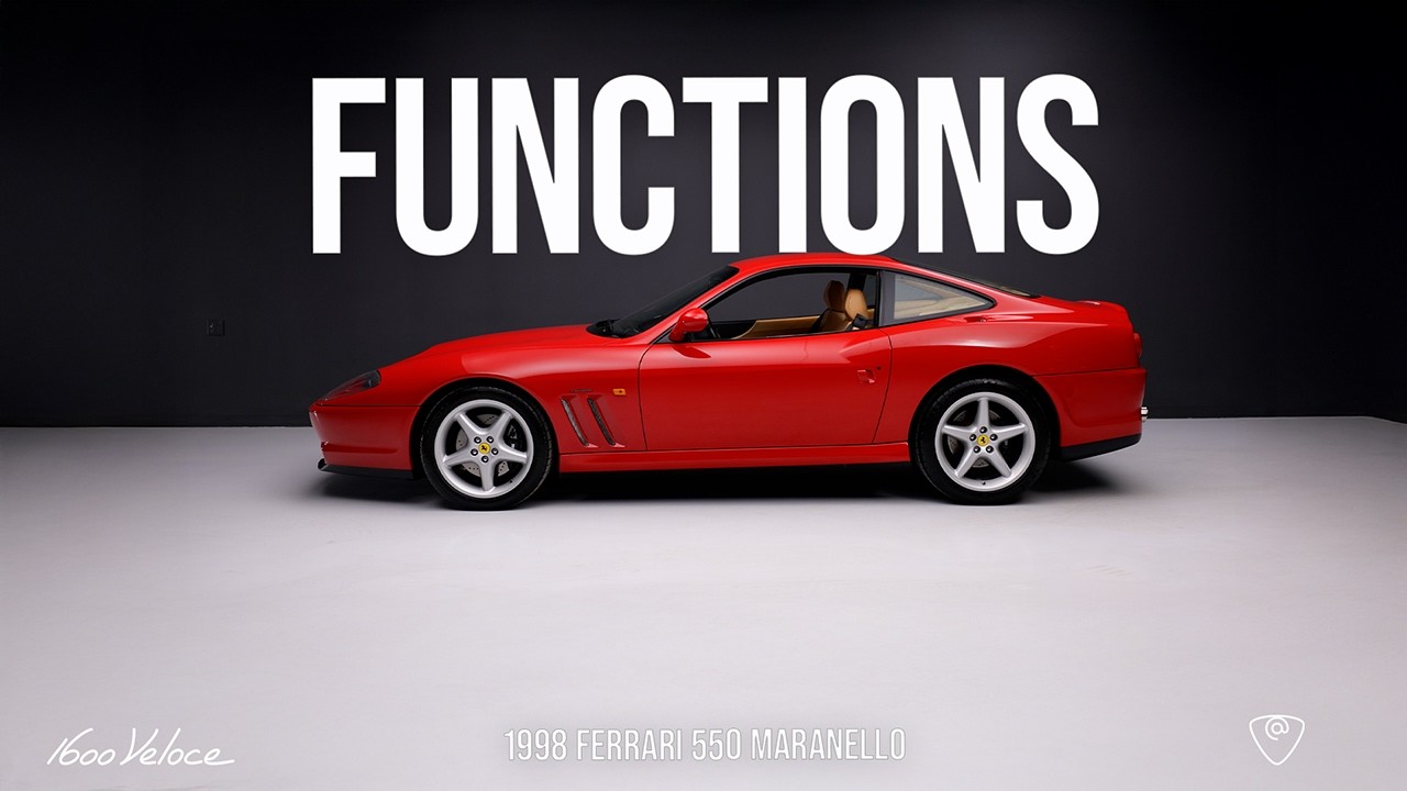 Japanese-Market 1998 Ferrari 550 Maranello | Functions - YouTube