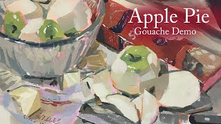 Apple Pie Gouache Demo