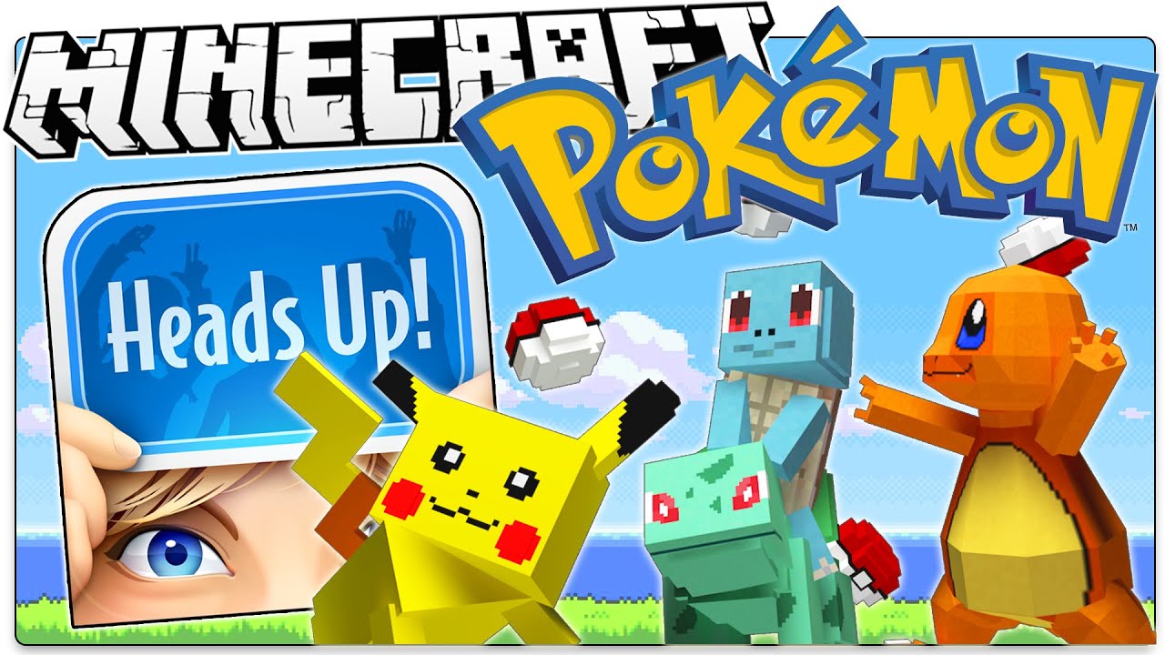 Minecraft Heads Up! Special POKEMON Edition! Ellen DeGeneres