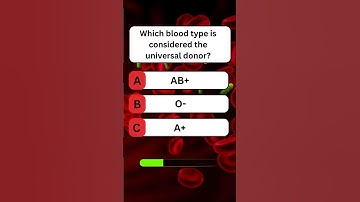 Which blood type is considered the universal donor? #quiz #quizgame #ytshorts #triviatricks