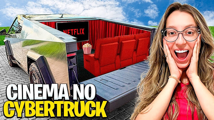 TRANSFORMEI MEU CARRO NOVO ( TESLA CYBERTRUCK ) EM UM CINEMA