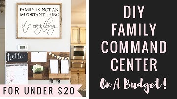 DIY Family Command Center ON A BUDGET!💰🤗 + Organizing Ideas!