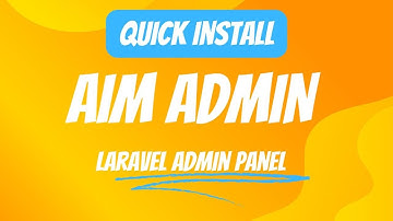 Quick Start Guide: Installing Laravel and Aim Admin Package