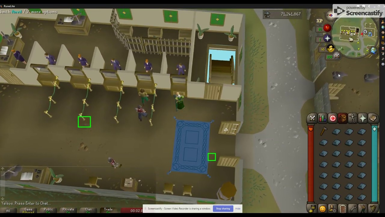 F2P Efficient R2H Smithing