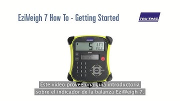 Tru-Test EziWeigh7i "How To" - Getting Started SPANISH