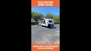 2022 Venture Sonic 231VRL  starts at $287 a month!