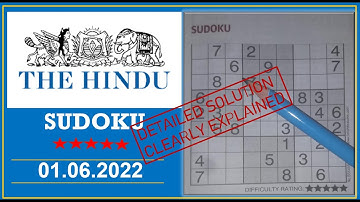 How to Solve 5 Star Hindu  Sudoku Jun 01, 2022 -  Step By Step Solution