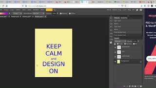 How to make a Keep Calm and _____ On poster in Photopea