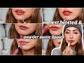Favourite Drugstore BLOTTED & POWDER MATTE Lipsticks | Lipstick Week!