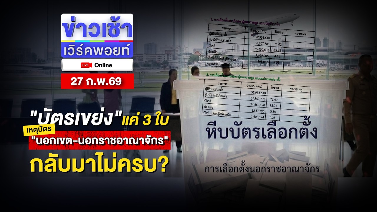 🔴Live ข่าวเช้าออนไลน์ | 