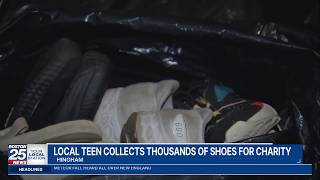 Massachusetts teen collects 7,000 shoes for charity inspired by her grandmother’s legacy