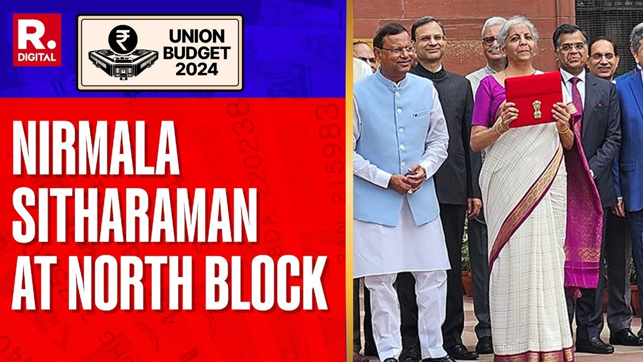 Budget 2024: Nirmala Sitharaman At North Block For Cabinet Approval Ahead Of Budget Presentation