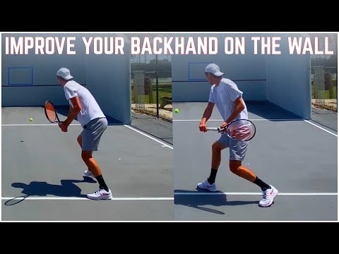 Improve Your Backhand on the Tennis Wall by Doing These Drills