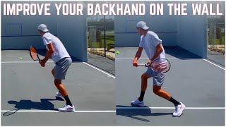 Most recreational player struggle with the backhand. you can improve
your backhand on tennis wall by following drills presented in this
video. ca...