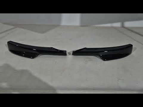 Передня Flap накладка DPT (Для E-90 LCI M Technic, чорний глянець, 2 шт) для BMW 3 серія E-90/91/92/93 2005-2011 рр, видео 1