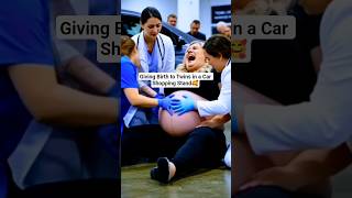 Giving Birth To Twins In A Car Shopping Stand